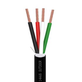Outdoor Speaker 14AWG 4C Wire 500ft White | CL3R, OFC | Bare Copper