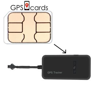 GPS Sim card for Coban GPS-303F with arm/disarm door alarm & shock sensor