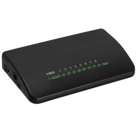 8-Port 10/100 Mbps Fast Ethernet Network Switch RJ45 Ethernet Hub, Plug-and-Play, Fanless Quiet Design