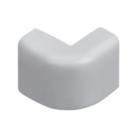 Wire Trak Outside Corner for Raceway PVC White, 1 1/2" W x 3/4" H