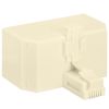 RJ11 Triplex Jack Adapter - Ivory